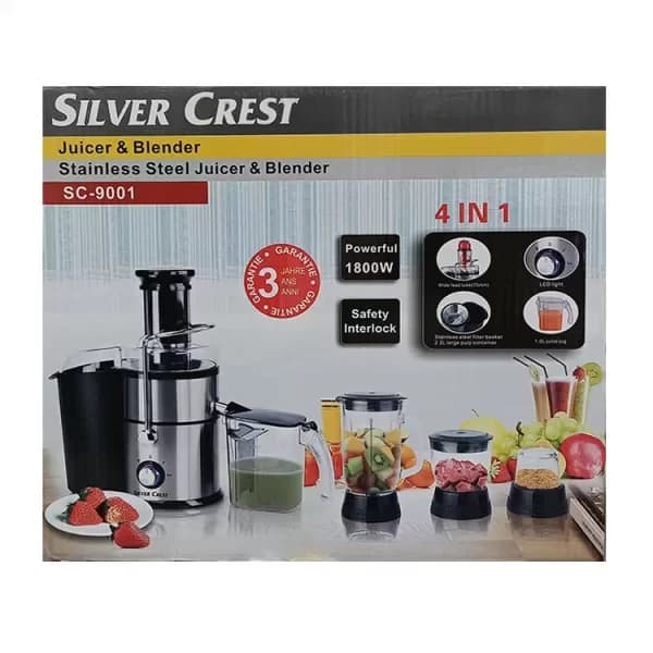 آبمیوه گیری چهار کاره سیلور کرست مدل SC-9001 — تصویر ۲