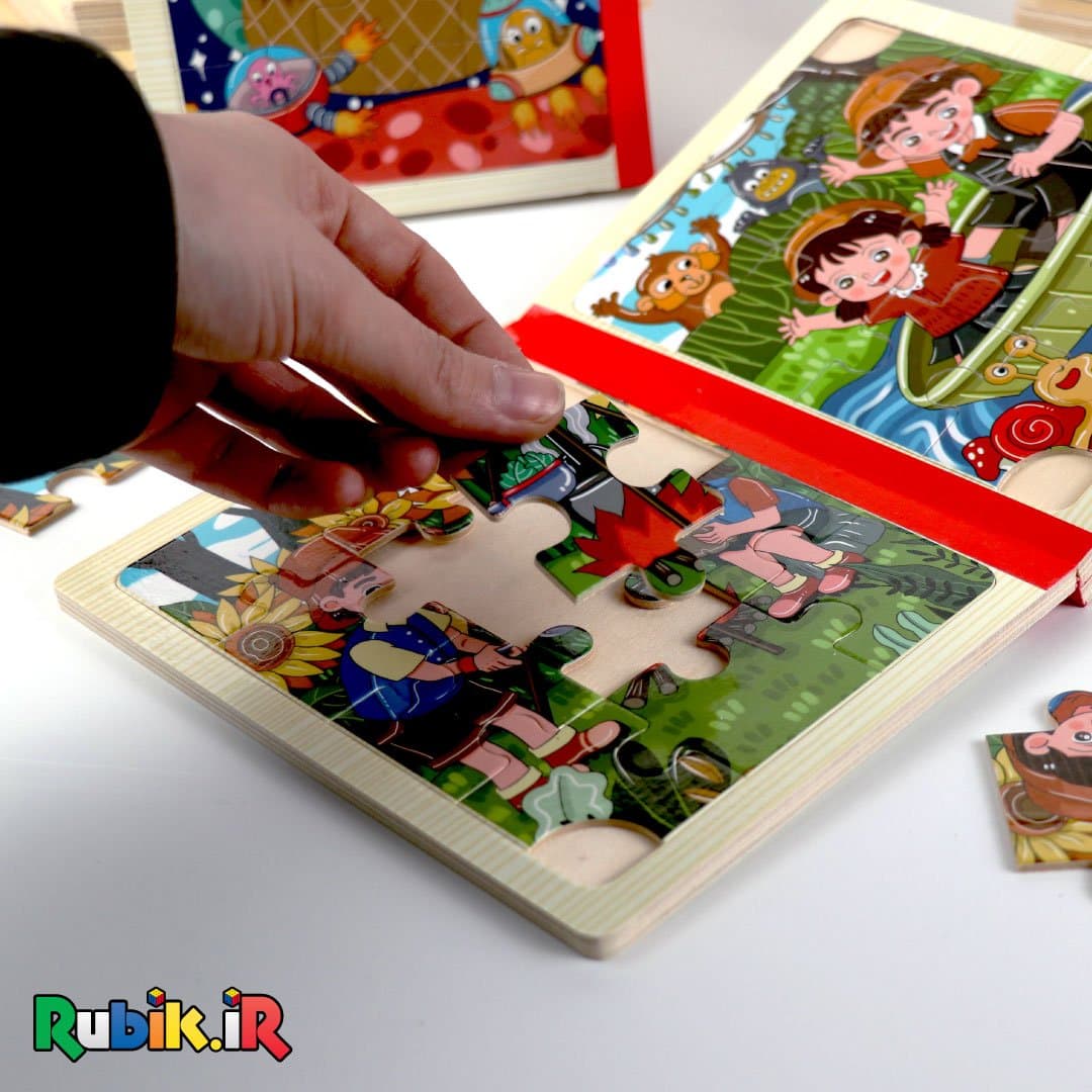 پازل کتابی چوبی (9 طرح) — تصویر ۴
