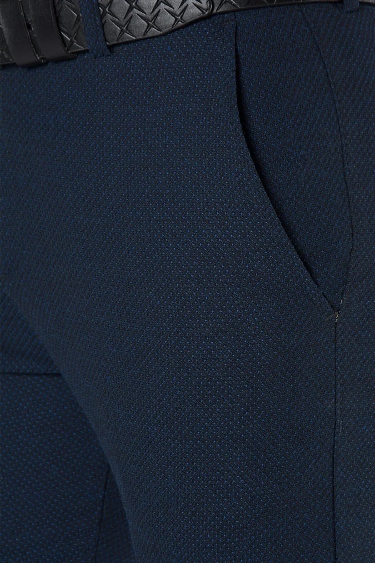 شلوار کتان اسلیم فیت مردانه لاجوردی-Terapi Men 9Y-2200196-008 — تصویر ۴