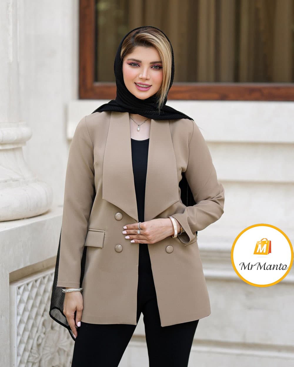 مانتوکتی کرپ مازراتی دخترانه تابستانه — تصویر ۶