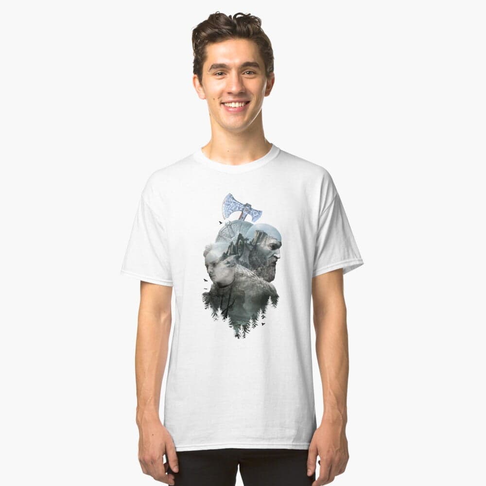 تی شرت گیمی طرح God Of War I Was Born A God