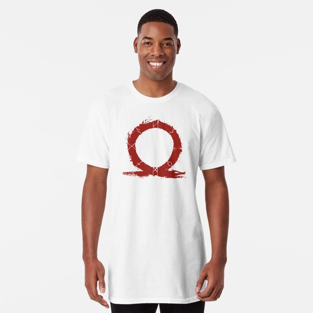 تی شرت گیمی طرح God Of War Red Logo