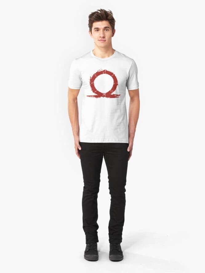 تی شرت گیمی طرح God Of War Red Logo — تصویر ۵