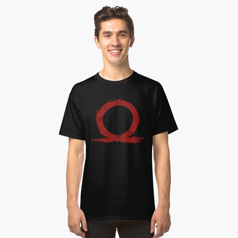 تی شرت گیمی طرح God Of War Red Logo — تصویر ۳