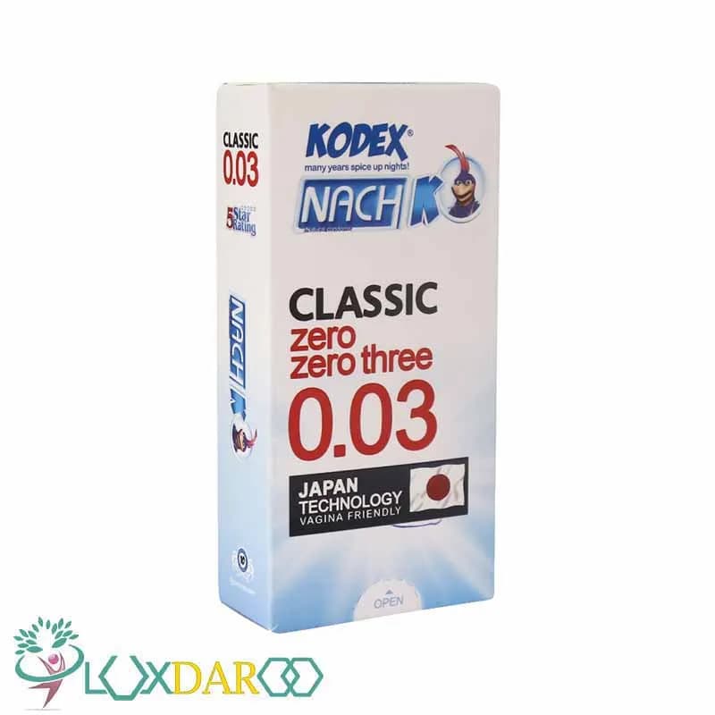 کاندوم ناچ کلاسیک 0.03 کدکس 10 عددی