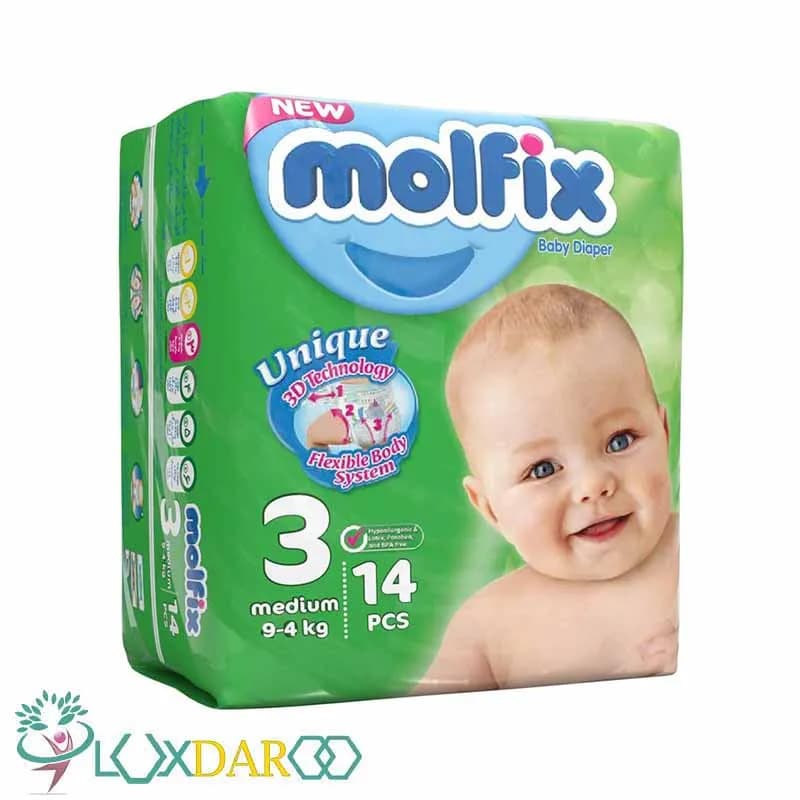 پوشک مولفیکس سایز 3 (14 عددی)