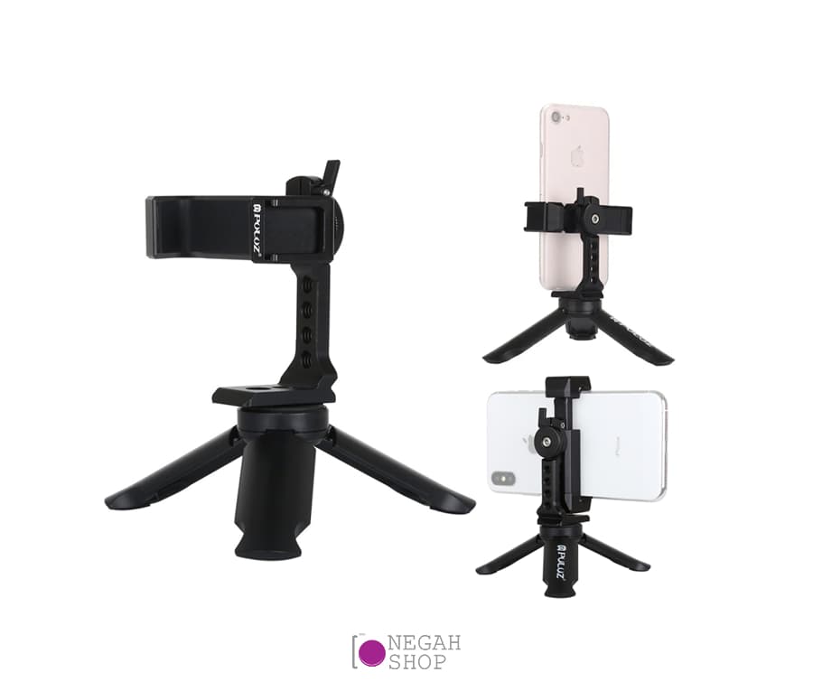 سه‌پایه نگهدارنده گوشی موبایل Puluz PKT41 با کلدشو