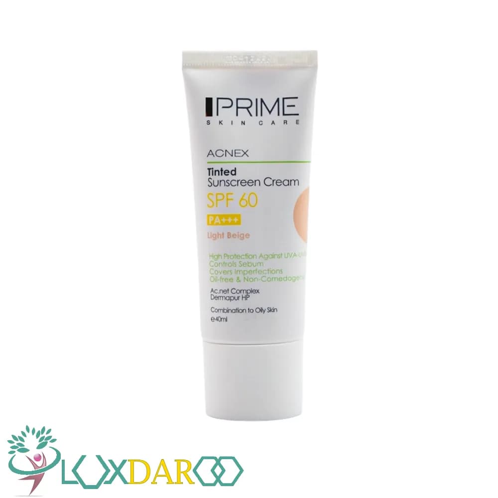 کرم ضد آفتاب بژ روشن پوست مختلط تا چرب پرایم SPF60