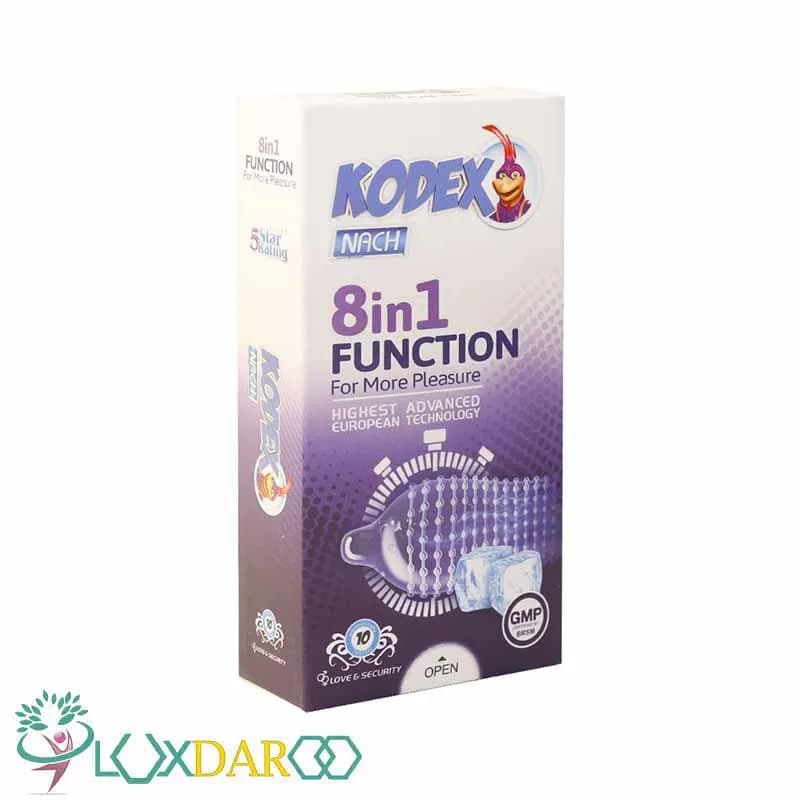 کاندوم تاخیری خنک کننده مدل 8 in 1 function کدکس 10 عددی