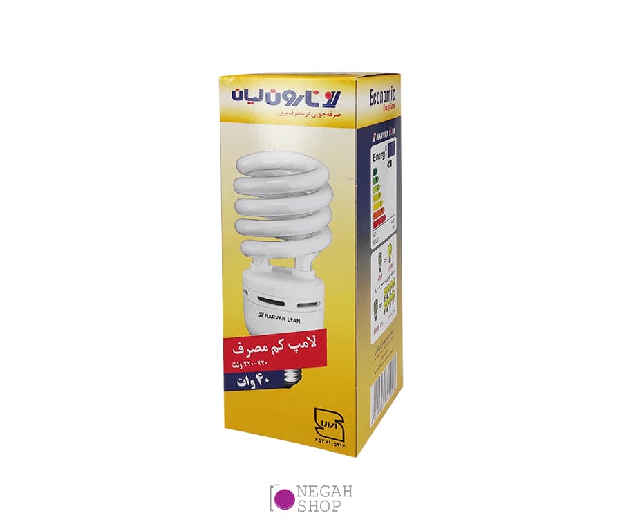 لامپ پیچی کم مصرف 40 وات — تصویر ۲