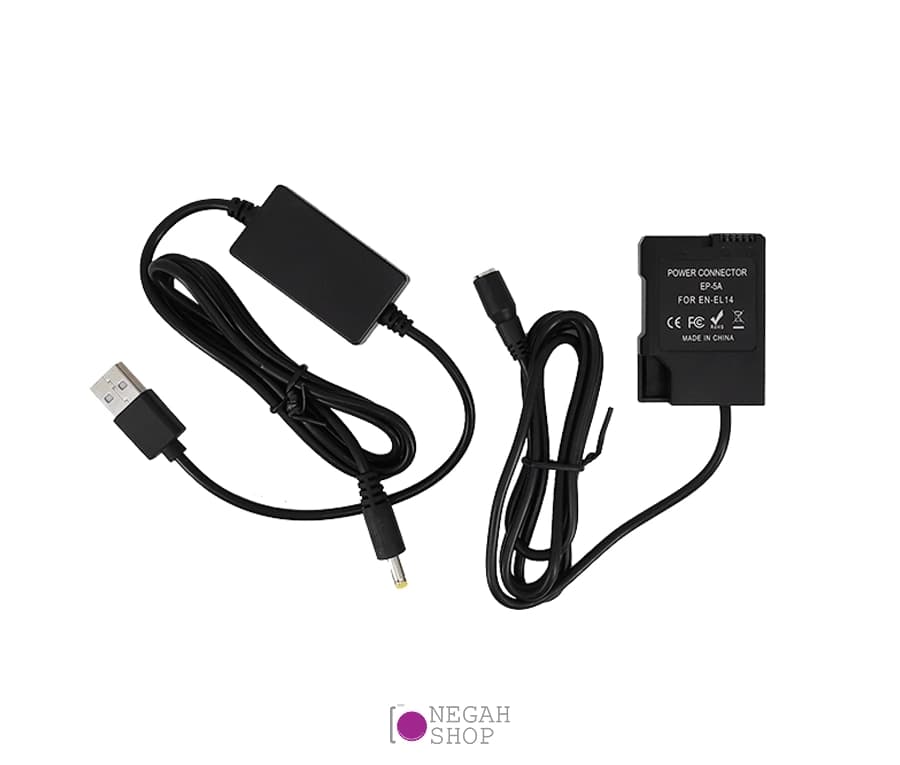 آداپتور برق مستقیم دوربین نیکون EN-EL14 To USB