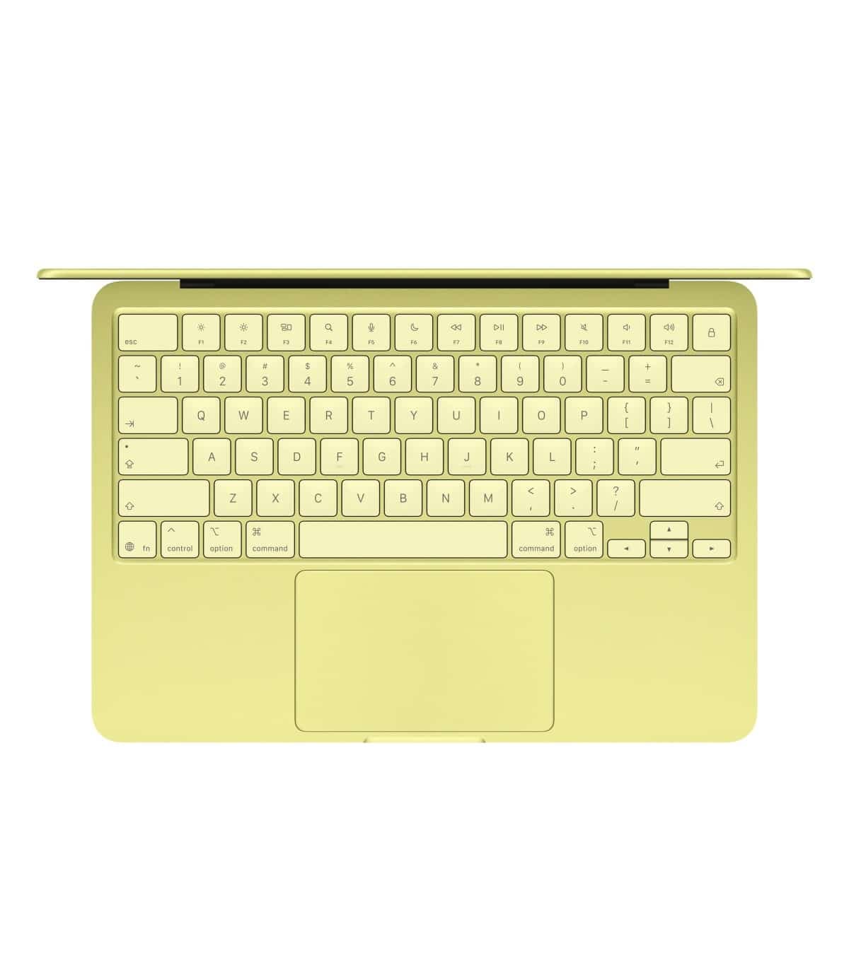 مک بوک نئو 13 اینچی اپل با چیپ A18 Pro – ظرفیت 256 گیگ رم 8 گیگ _ رنگ لیمویی MacBook Neo MHFD4 — تصویر ۳