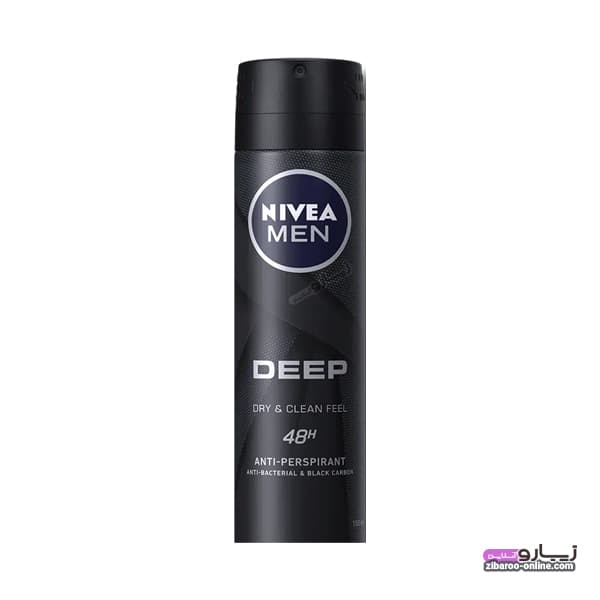 اسپری بدن نیوا مردانه NIVEA MEN DEODORANT SPRAY DEEP حجم150ml اصل