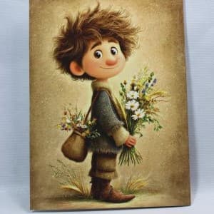 دفتر 24 برگ نقاشی رحلی منگنه ای گل یا پوچ