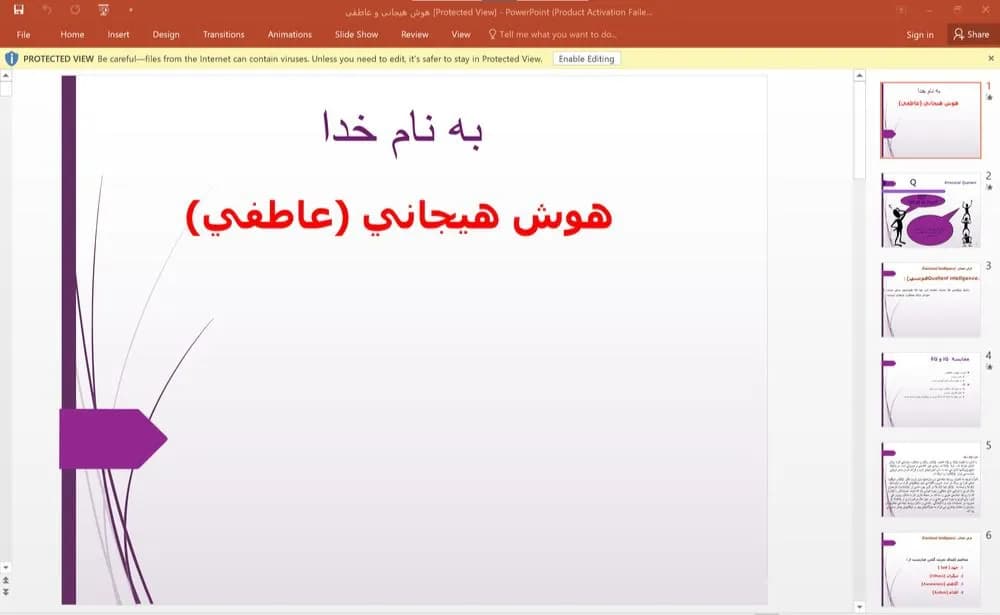پاورپوینت هوش هیجانی و عاطفی