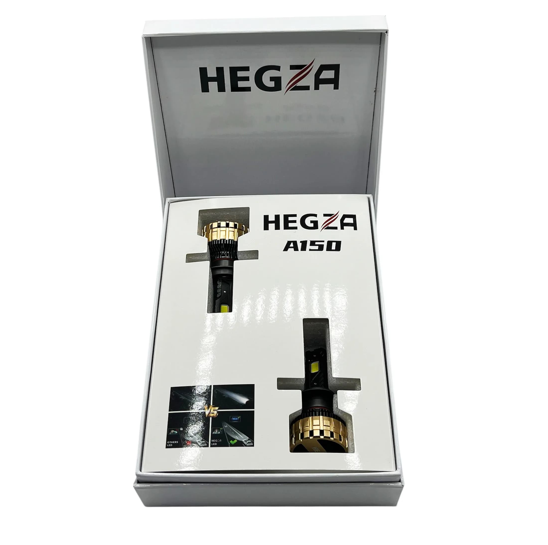هدلایت لامپ خودرو مدل HEGZA A150 پایه H1 بسته دو عددی — تصویر ۵