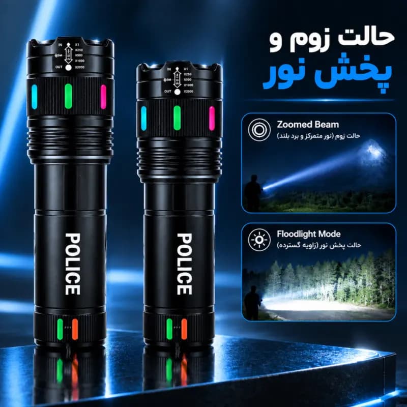 چراغ قوه اسمال سان مدل POLICE-T283 — تصویر ۲
