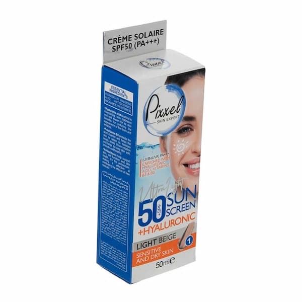 کرم ضد آفتاب رنگی پیکسل SPF 50 مناسب پوست های خشک تا نرمال و حساس بژ روشن حجم 50 میلی لیتر — تصویر ۴
