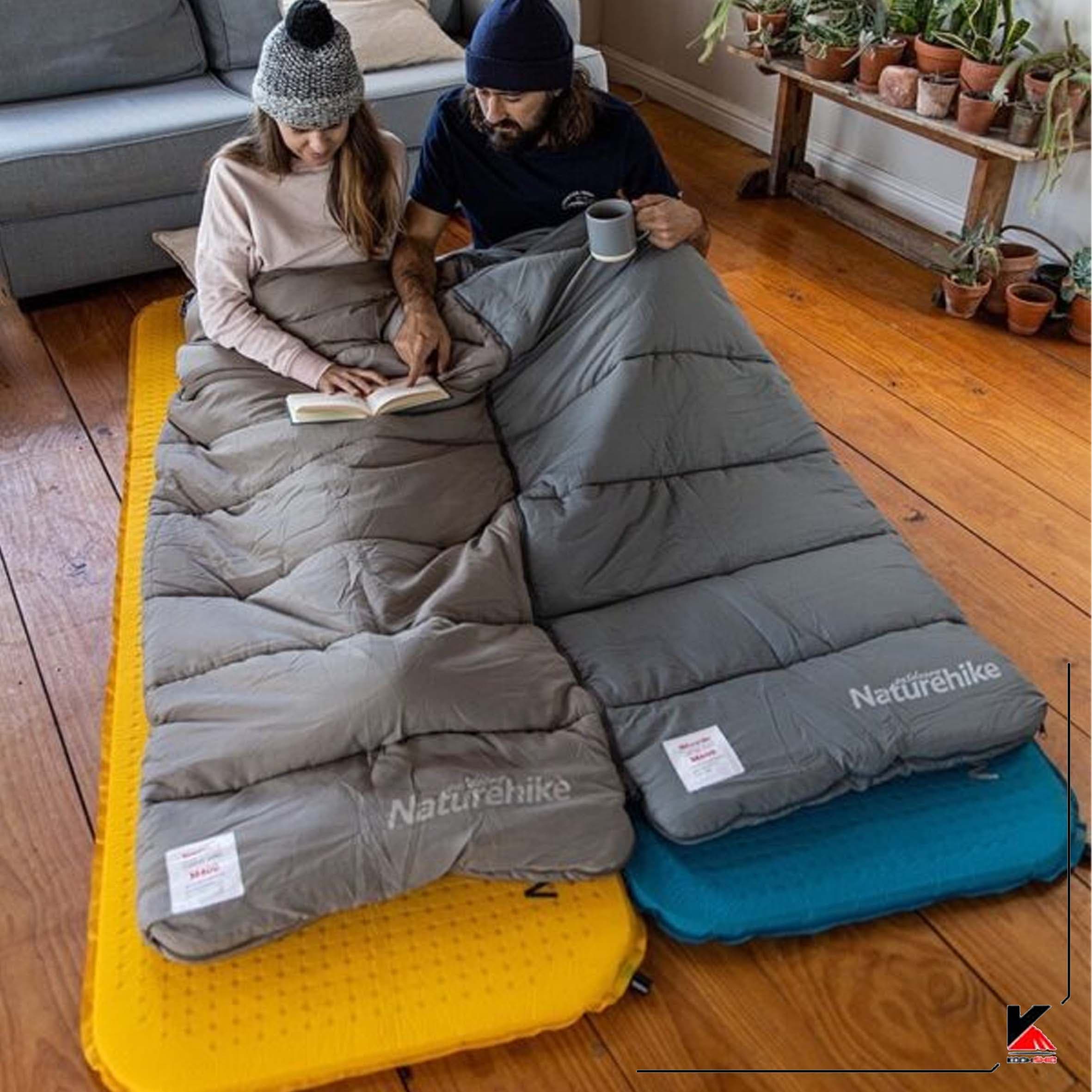 کیسه خواب نیچرهایک مدل Envelope Washable Cotton With Hood M400 — تصویر ۲