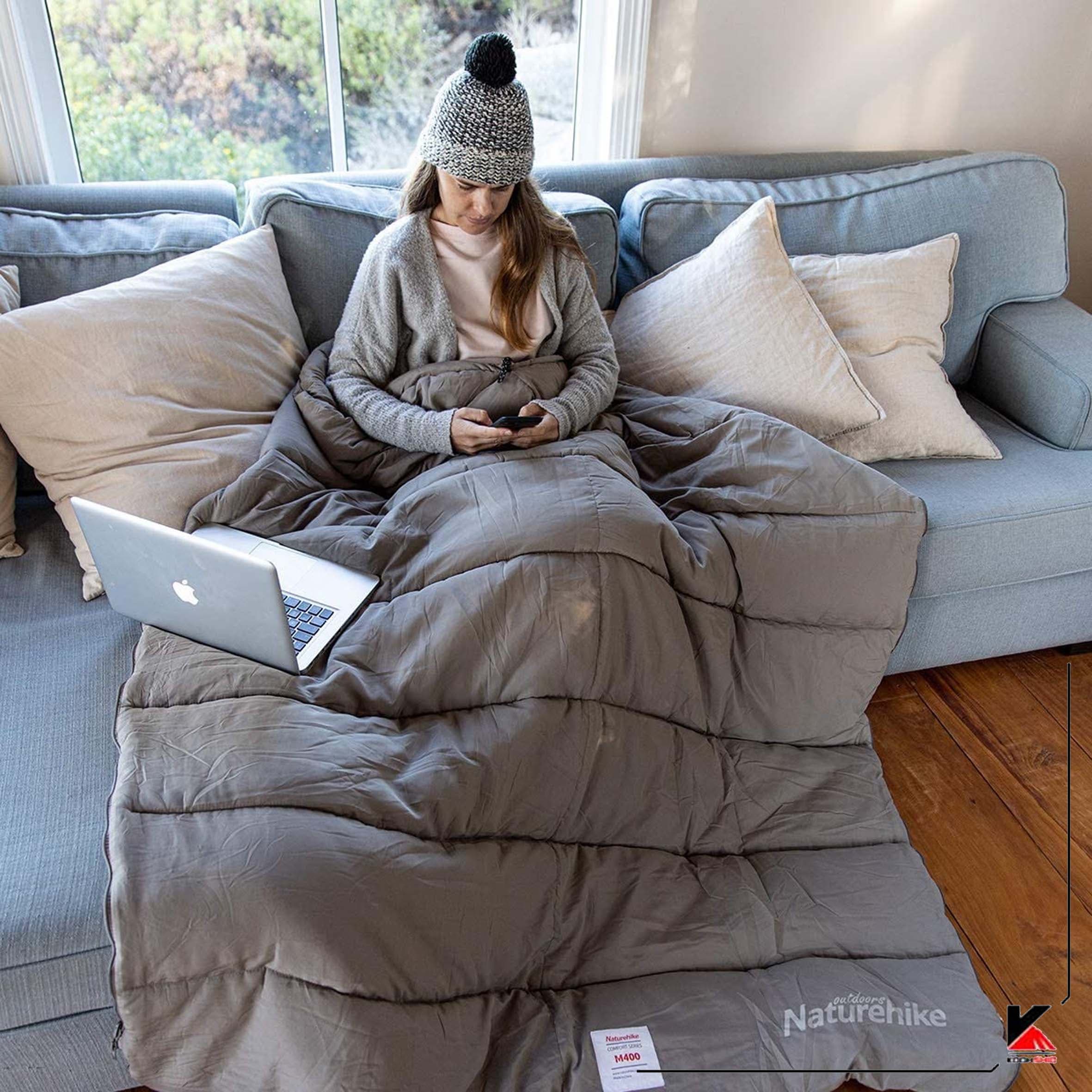 کیسه خواب نیچرهایک مدل Envelope Washable Cotton With Hood M400 — تصویر ۳