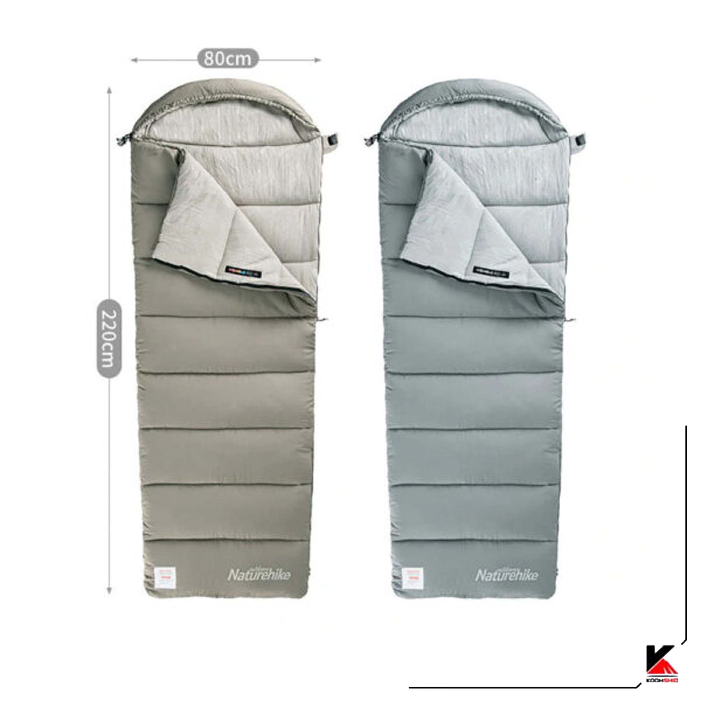 کیسه خواب نیچرهایک مدل Envelope Washable Cotton With Hood M180 — تصویر ۴