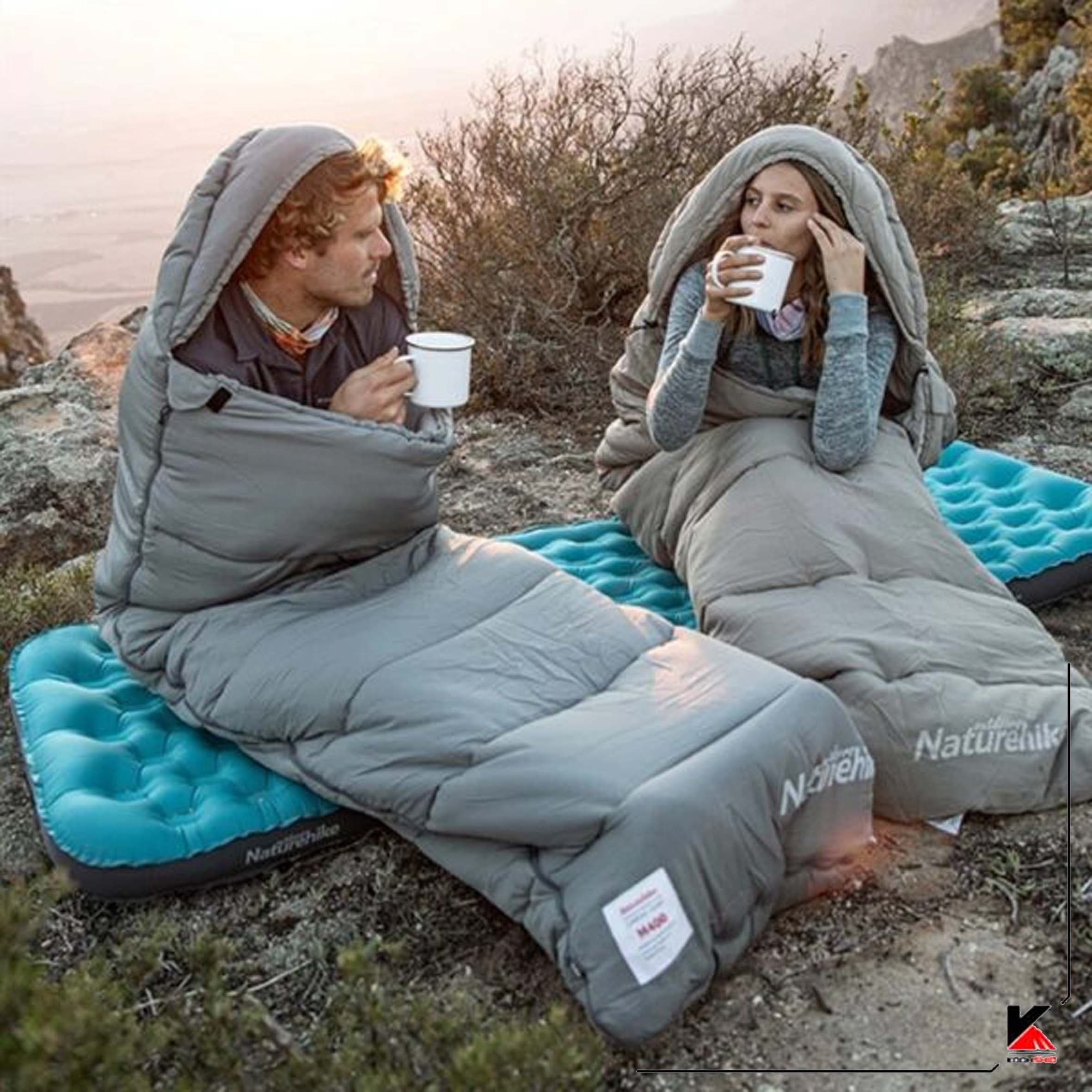 کیسه خواب نیچرهایک مدل Envelope Washable Cotton With Hood M180 — تصویر ۸