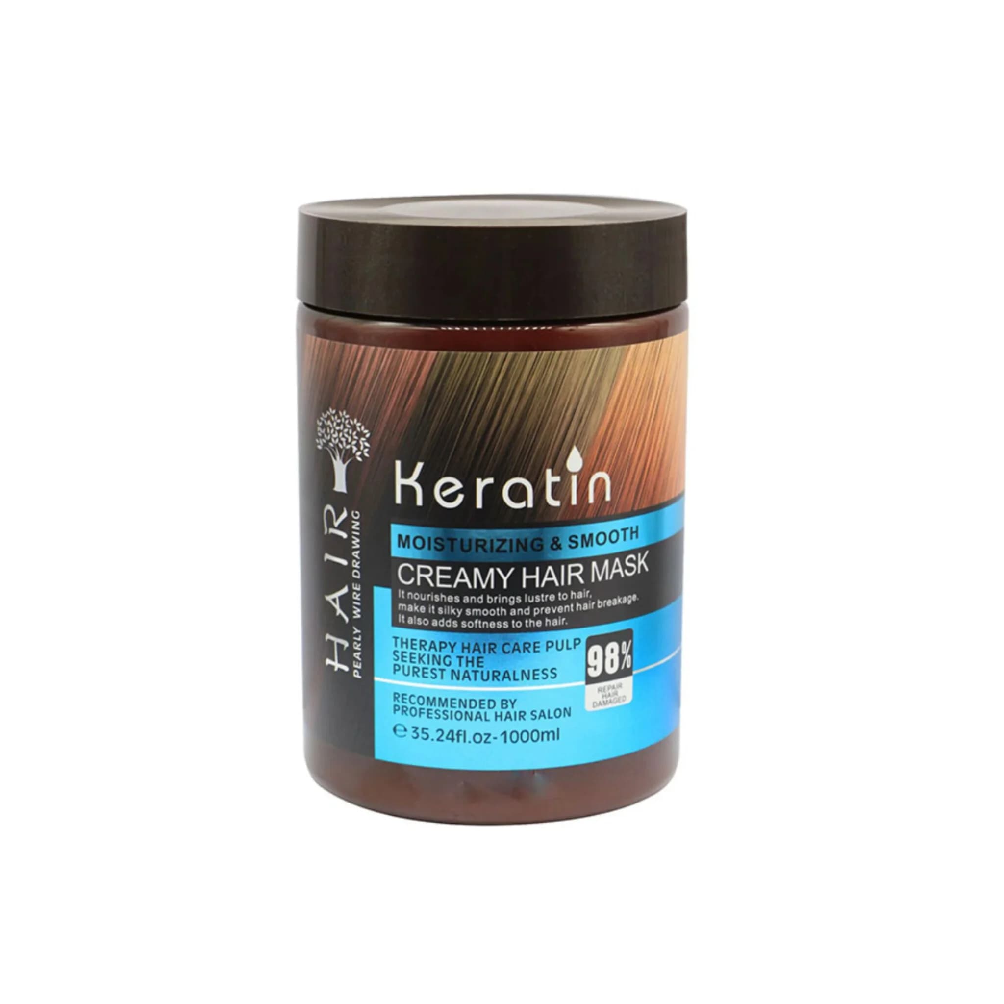 ماسک مو کراتین (Keratin) ۱۰۰۰ میل؛ نرم کننده و ترمیم کننده قوی موهای آسیب دیده