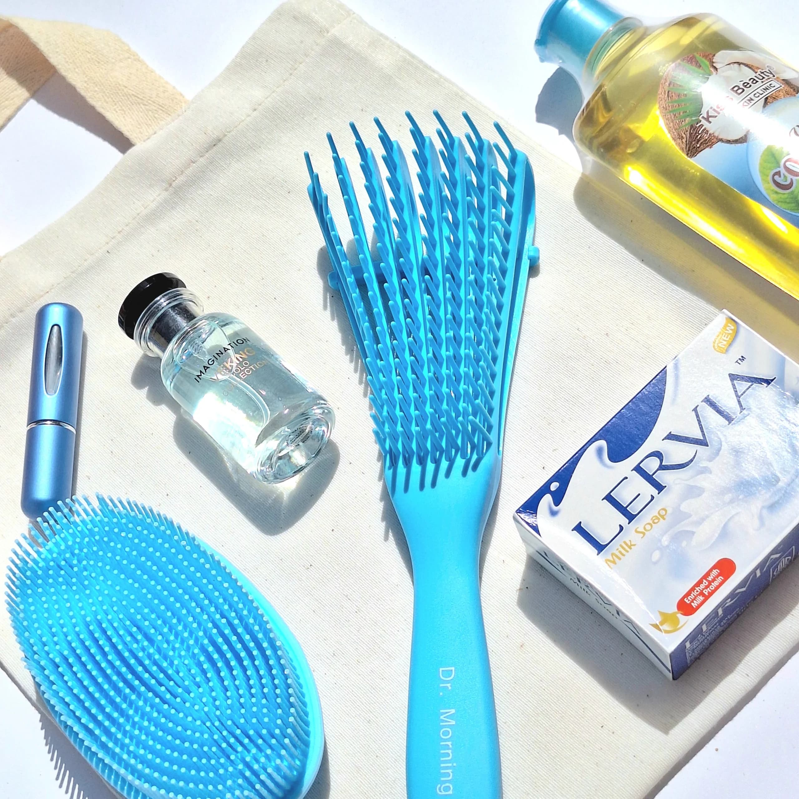 ست هدیه مردانه کد ۲ | روغن مو نارگیل، عطر وکینگ، برس فلکسی و ست کامل حمام — تصویر ۲