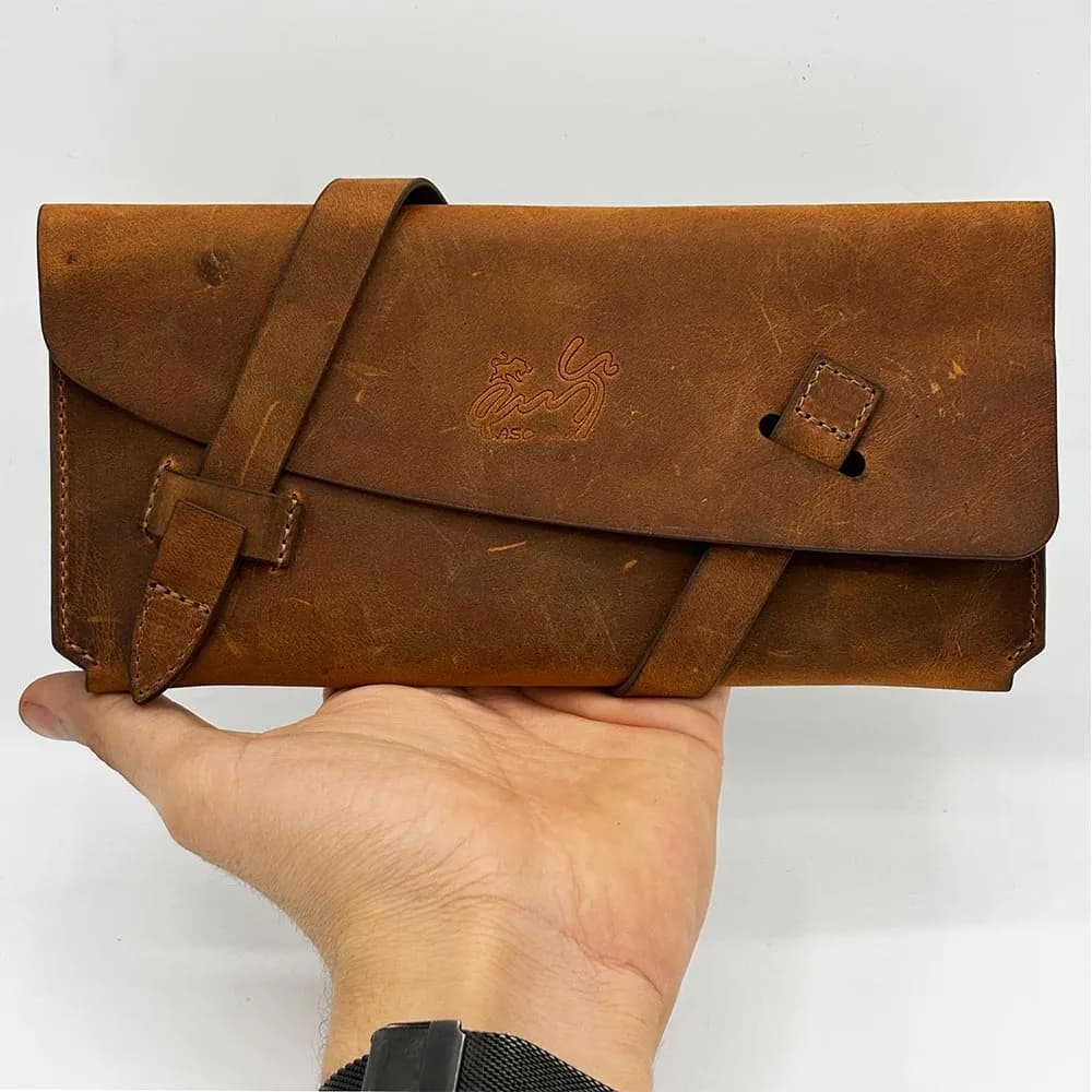 کیف پول باراباس عسلی کریزی هورس — تصویر ۷