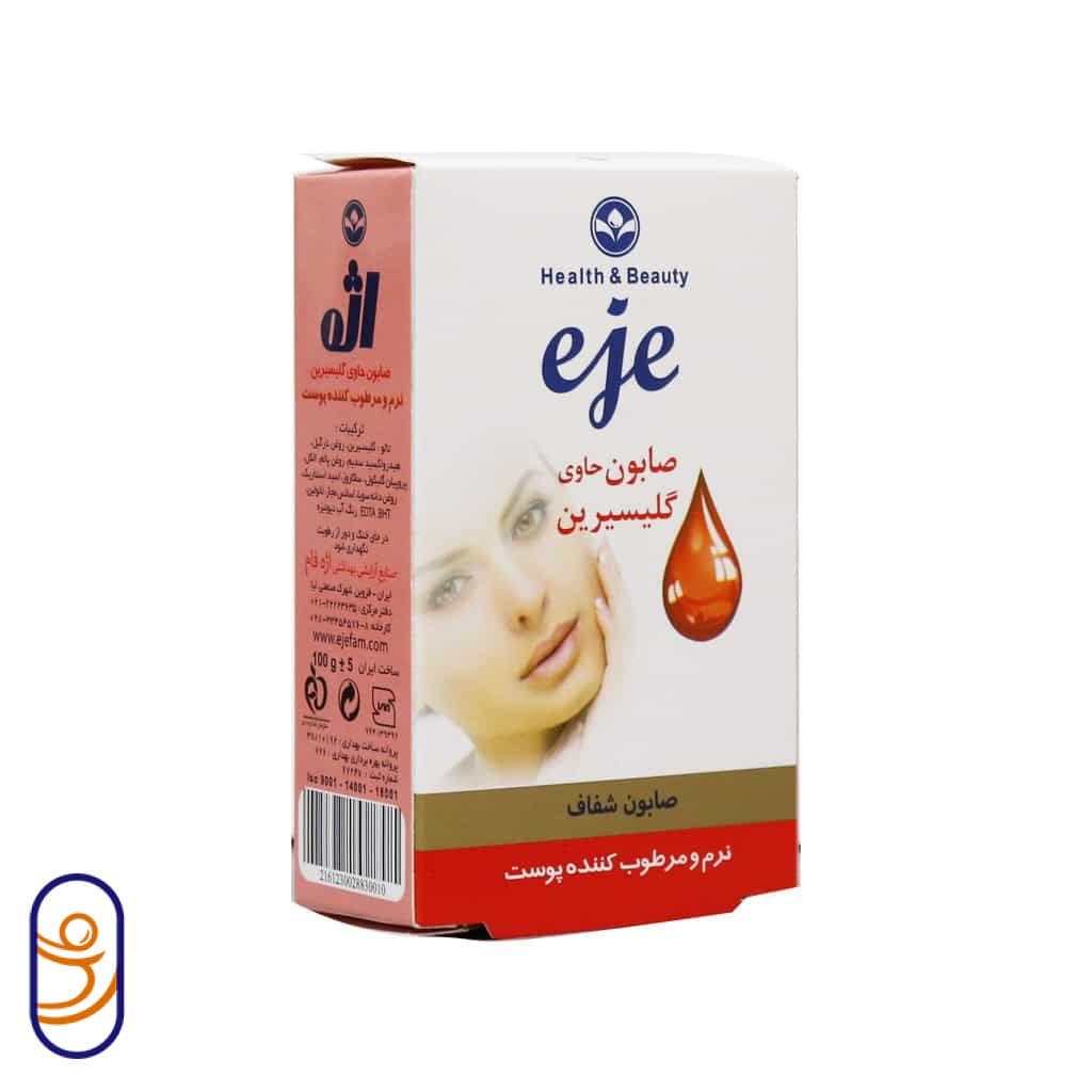 صابون حاوی گلیسیرین نرم و مرطوب کننده پوست اژه