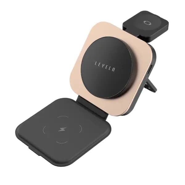 شارژر وایرلس لولو مدل Levelo TrioFlow 3 in 1 Wireless Charger — تصویر ۲