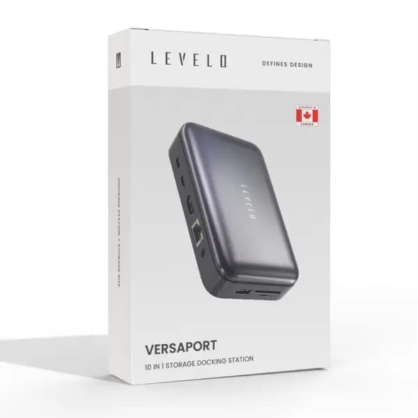 هاب تایپ سی 10 پورت لولو مدل Levelo Versaport 10 in 1 Storage Docking Station — تصویر ۴