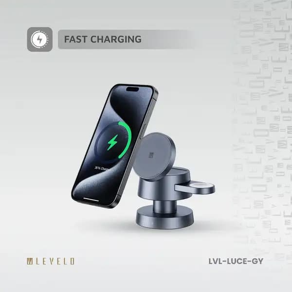شارژر وایرلس لولو مدل Levelo Luce 4 in 1 Wireless Charger — تصویر ۴
