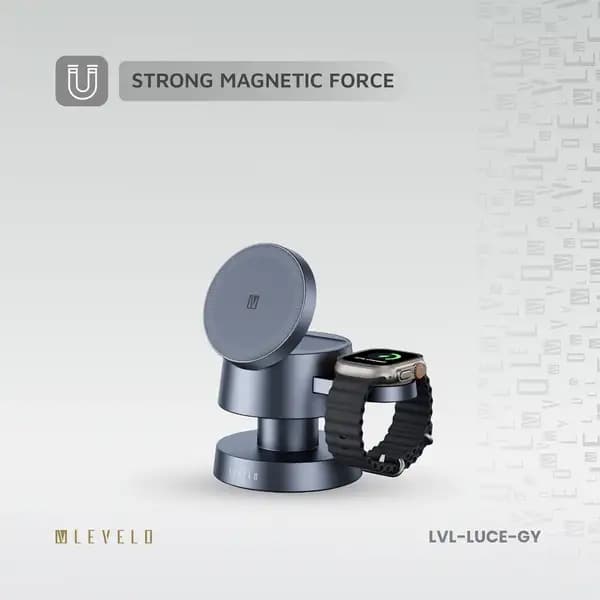 شارژر وایرلس لولو مدل Levelo Luce 4 in 1 Wireless Charger — تصویر ۵