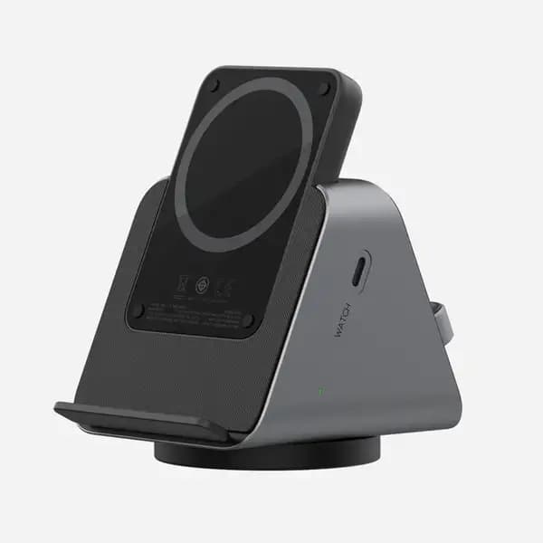 شارژر وایرلس و پاور بانک 5000 هزار سه کاره لولو مدل Levelo TERRA 3 in 1 Wireless Charging with Portable Power Bank