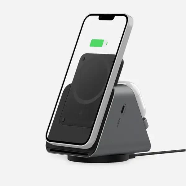 شارژر وایرلس و پاور بانک 5000 هزار سه کاره لولو مدل Levelo TERRA 3 in 1 Wireless Charging with Portable Power Bank — تصویر ۳