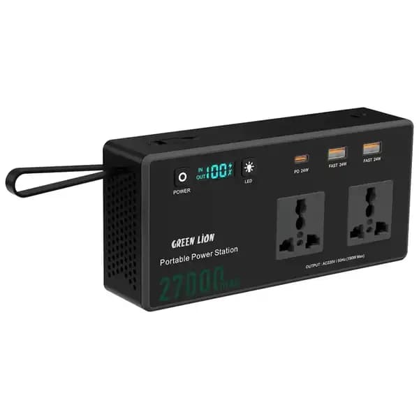 پاور استیشن 27000 هزار گرین لاین مدل Green Lion Volt Mate Power Station GNVTMTE27PBBK — تصویر ۲