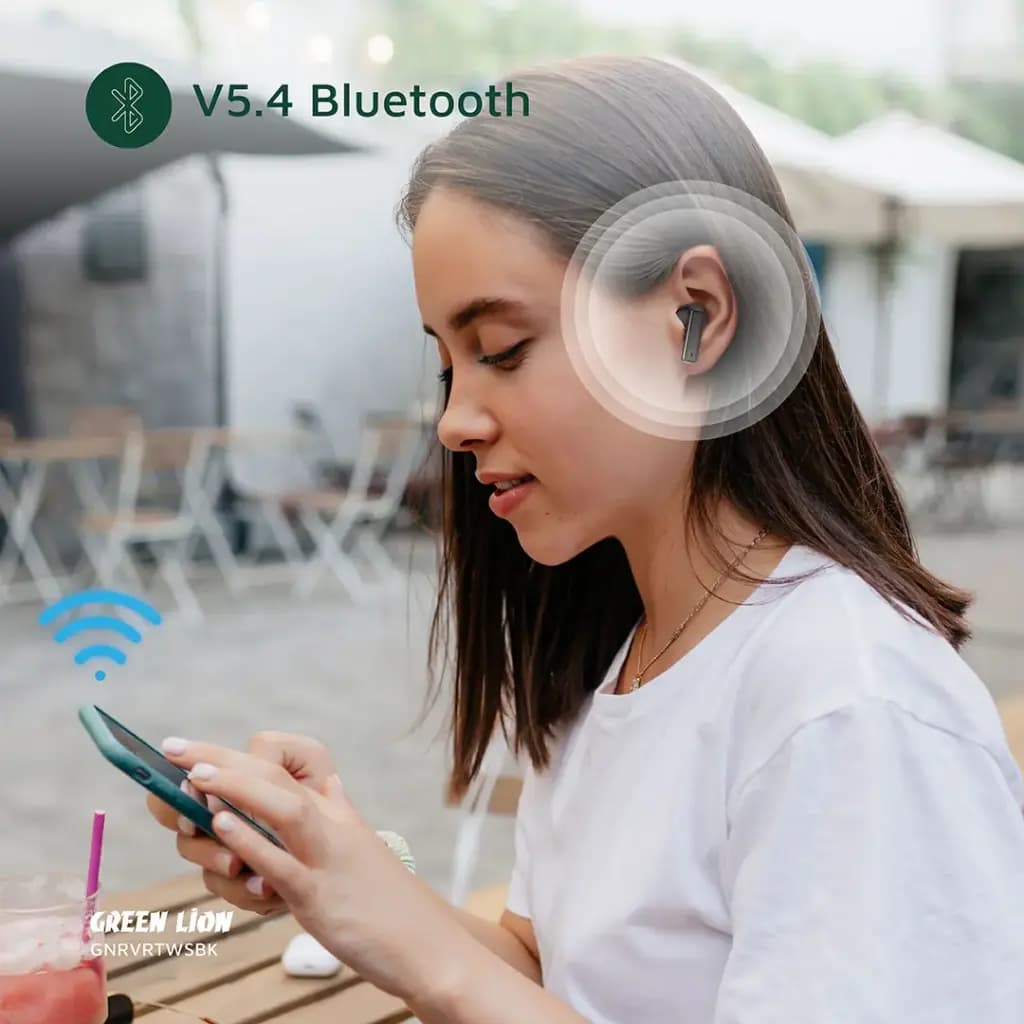هندزفری بلوتوث گرین‌ لاین مدل Green Lion River True Wireless Earbuds GNRVRTWSBK — تصویر ۸