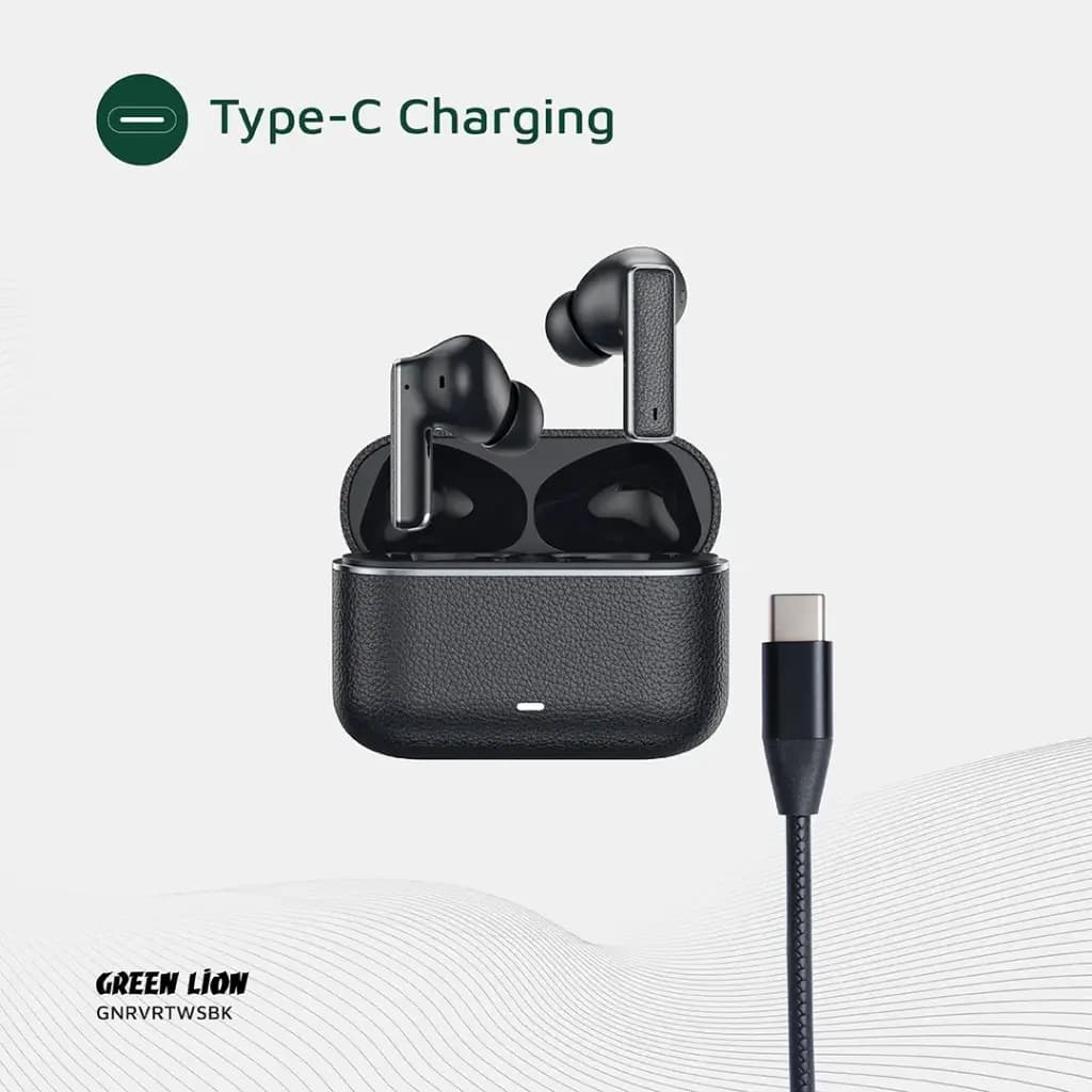 هندزفری بلوتوث گرین‌ لاین مدل Green Lion River True Wireless Earbuds GNRVRTWSBK — تصویر ۵