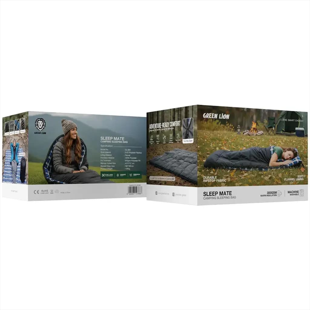 کیسه‌خواب کمپینگ گرین‌ لاین مدل Green Lion Sleep Mate Camping Sleeping Bag — تصویر ۴