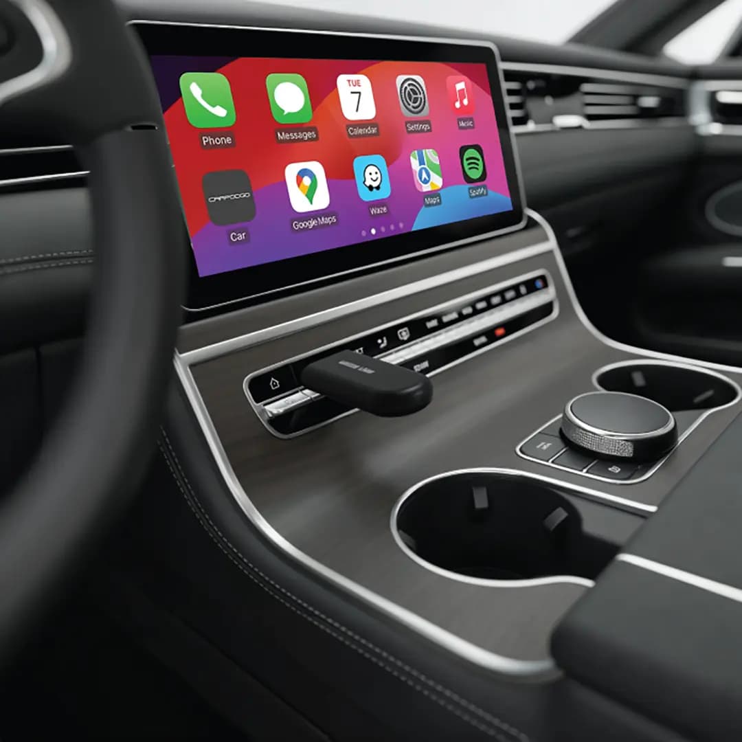 تبدیل کارپلی اندروید خودرو گرین لاین مدل Green Lion 2‑In‑1 Wireless Adapter CarPlay & Android Auto — تصویر ۲