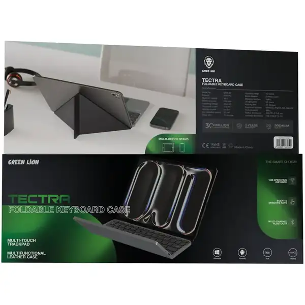 کیبورد تاشو گرین لاین مدل Green Lion Tectra Foldable Keyboard Case — تصویر ۳