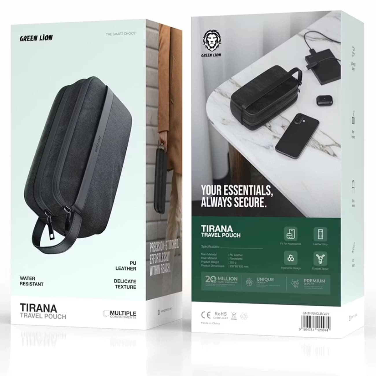 کیف مسافرتی گرین لاین مدل Green Lion Tirana Travel Pouch — تصویر ۲