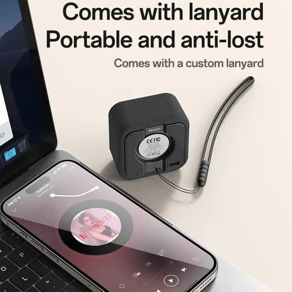 اسپیکر بلوتوثی یسیدو مدل YESIDO YSW35 Mini Cube TWS Enhanced Bass Portable Subwoofer — تصویر ۷