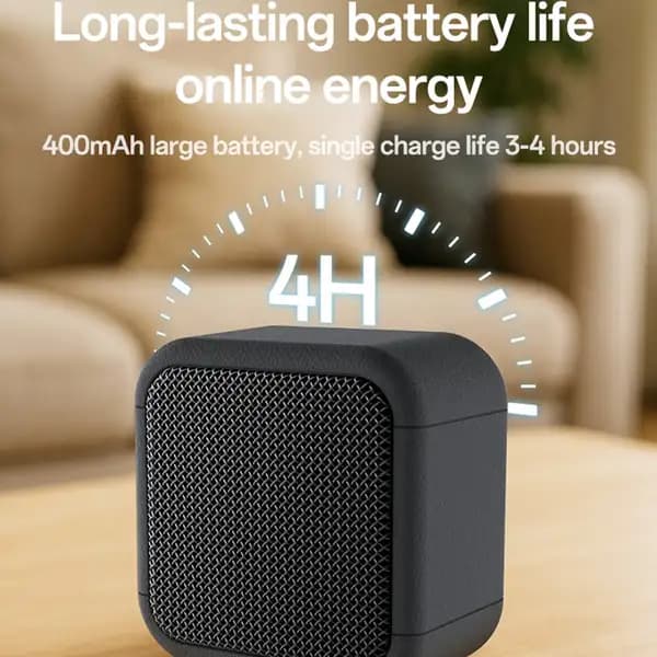 اسپیکر بلوتوثی یسیدو مدل YESIDO YSW35 Mini Cube TWS Enhanced Bass Portable Subwoofer — تصویر ۵