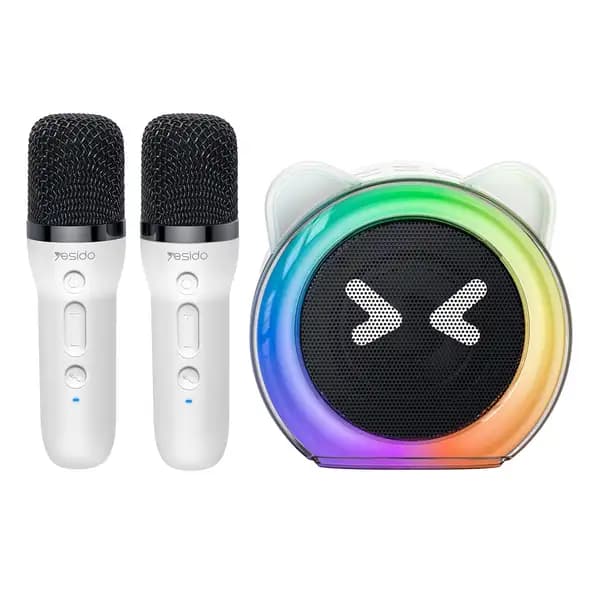 اسپیکر بلوتوثی یسیدو مدل YESIDO YSW36 Cute Ears Design 5W Karaoke Dual Microphone
