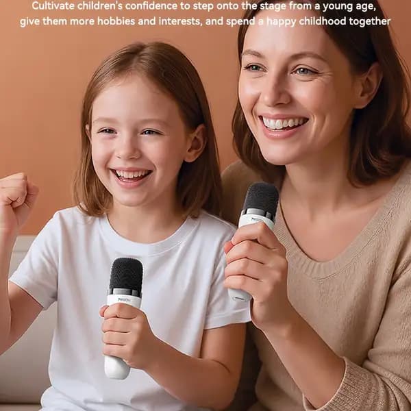 اسپیکر بلوتوثی یسیدو مدل YESIDO YSW36 Cute Ears Design 5W Karaoke Dual Microphone — تصویر ۶
