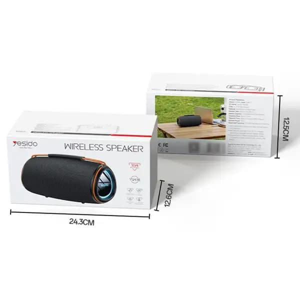 اسپیکر بلوتوثی 30 وات یسیدو مدل YESIDO YSW38 Desktop Bluetooth Speaker 30W RGB Lighting — تصویر ۸