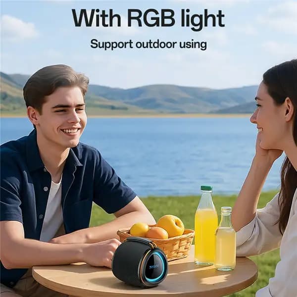 اسپیکر بلوتوثی یسیدو مدل YESIDO YSW40 8W Portable Subwoofer TWS RGB Light — تصویر ۲