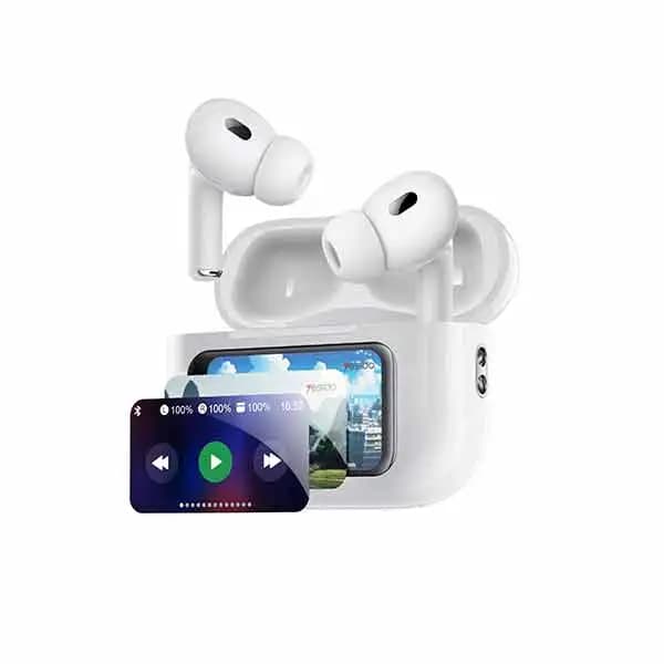 ایرپاد بی‌سیم با فناوری ANC+ENC و نمایشگر LED یسیدو مدل YESIDO LCD screen fifth generation full-featured TWS Earbuds(ANC+ENC)
